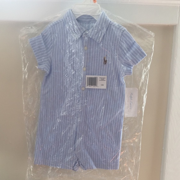 ralph lauren baby boy shortall